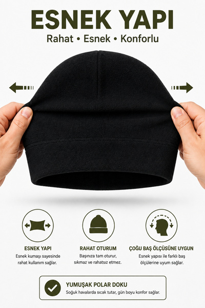 Alıç Căciulă din lână polară unisex, pentru iarnă, călduroasă, din țesătură moale din lână polară, pentru camping în aer liber, trekking, pentru utilizare zilnică