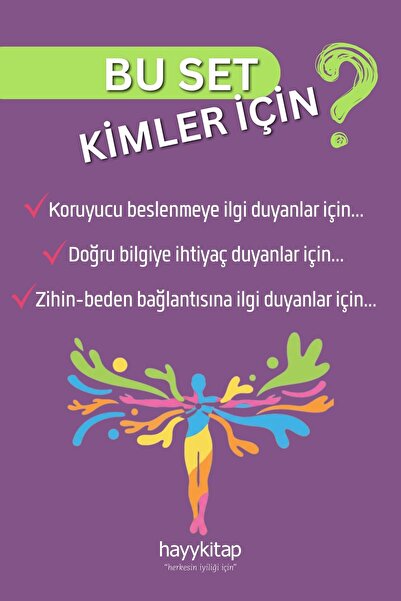 hayykitap Kanserle Mücadelede Beslenme ve Destek Seti (5 Kitap) Kanserde Doğru Bilinen Yanlışlar - Hastalıklar Öğretmendir - Kansersavar Mutfak - Bedenini Dinle - Kendini İyileştir