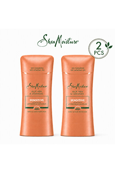 Shea Moisture مزيل عرق للبشرة الحساسة مع الألوفيرا والسيراميدات - حماية لمدة ...