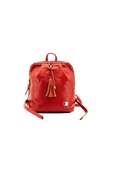 Lamonza Rucsac dama PORTA rosu 24X30X11 CM