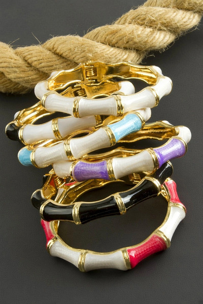 Mercansa Stone and Enamel Cuff Children's Bracelet