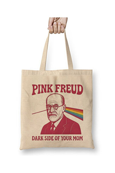 Toyaso Pink Freud - Tamna strana tvoje mame Bela torba za kupovinu Duga ručka...