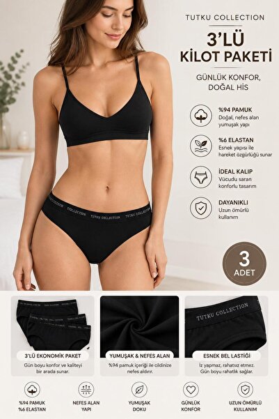 3'lü Bikini Perla Külot