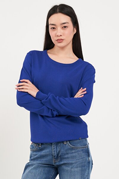 Lee Cooper - Pulover dama cu maneca lunga de culoare uniforma