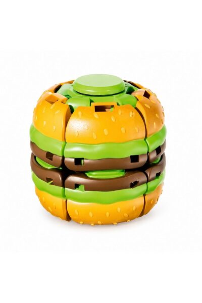 Generic Brand Jucarie Antistres Rotativa, Forma Hamburger, Rotire Manuala, St...