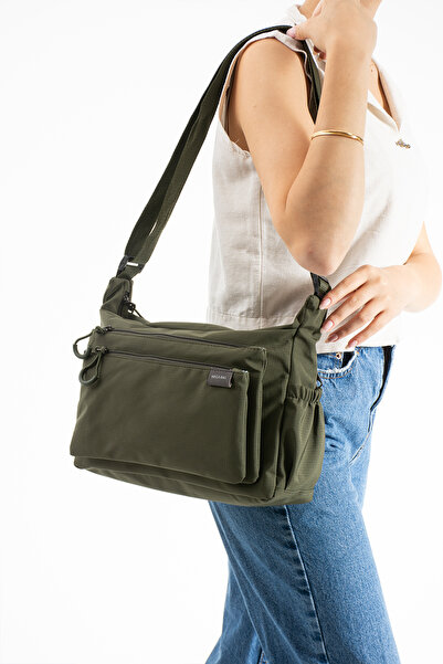 WİKİDAYS.S MODA TRENDİ Multi-Pocket Women's Messenger Bag - Fabric Crossbody Bag