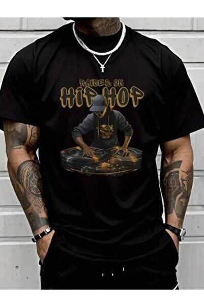 23ERVA 1pc Womens Hip Hop DJ Music TshirtCotton 180gsm.Printed Tee.Unisex Cre...