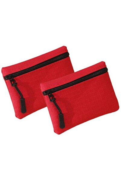 STARSTAR Wallets 2pc 12x9x1cm Oxford zippered mini key pouch.