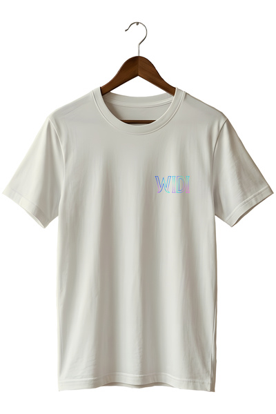 remonz Widi Minimal Logo Printed Unisex T-Shirt Cotton Crew Neck Basic Casual...