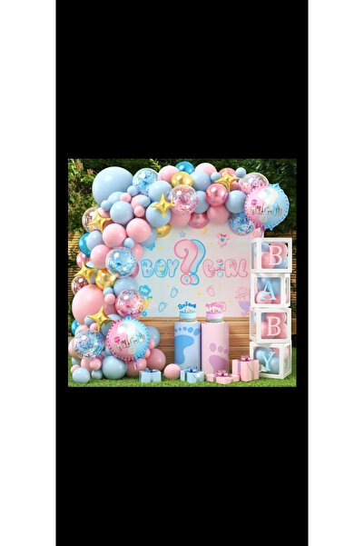 MFM Gender Party Balloon Chain Set Contents