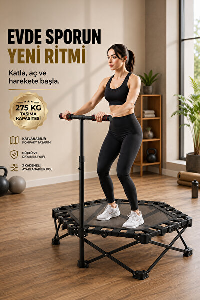 DEMPOWER 275 Kg Taşıma Kapasiteli 3 Kademeli Tutma Kollu Katlanabilir Fitness...