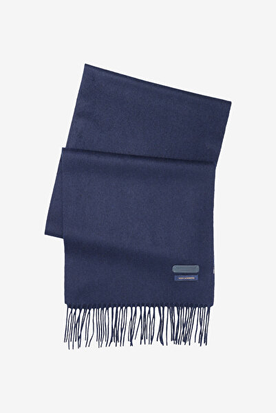 BROOKS BROTHERS Unisex Lacivert %100 Kaşmir Düz Atkı