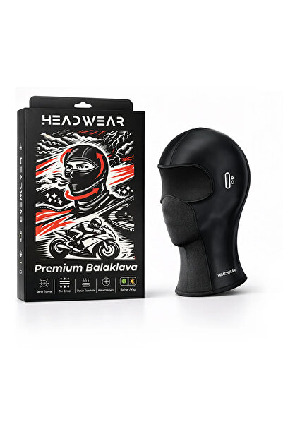 headwear Climaflow Yazlık Balaklava Siyah – Nefes Alan Kask Altı Motorcu Maskesi, Unisex