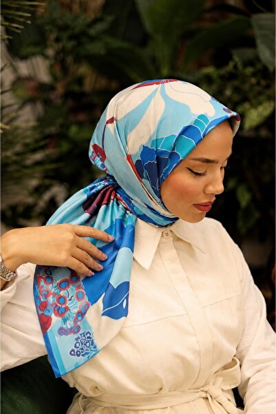 FENZA SCARF Σερέιν 20% Βαμβάκι 80% Βισκόζη Κασκόλ ΤΥΡΚΟΥΑΖ 90x90