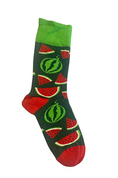 TMR Quality Comfortable Breathable Watermelon Patterned Unisex Socks (Size 41...