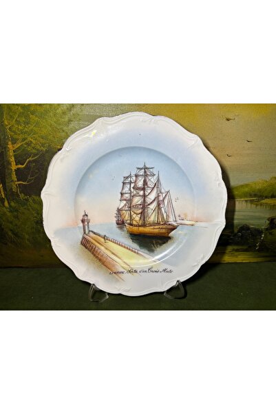Generic Brand French Depose Porcelain Decorative Plate 25 cm Diameter