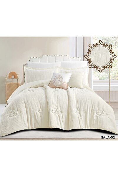 miral Nefirin Chenille Royal Bedspread Heavy Filling Soft 8 Pieces 240×260