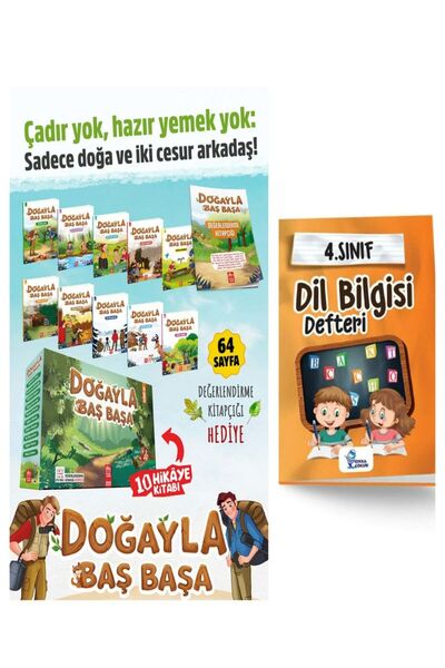 MODEL EĞİTİM YAYINCILIK 4.sınıf Doğayla Baş Başa Hikaye Seti 10 Kitap Ve Dil ...