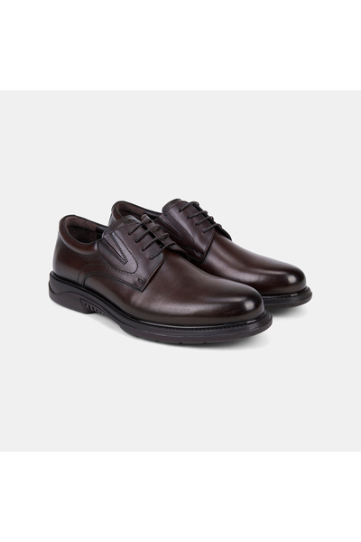 Desa Men's Brown Desacomfort Daily Classic Leather Shoes