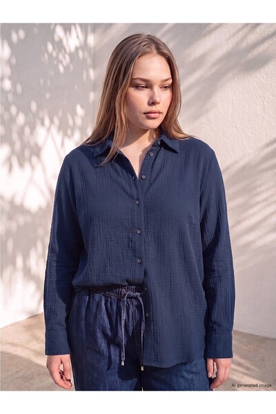 LC Waikiki Two Mt Shop Quality Plus Size Women's Shirt