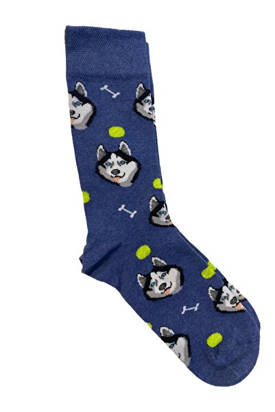 TMR Quality Comfortable Breathable Husky Patterned Unisex Socks