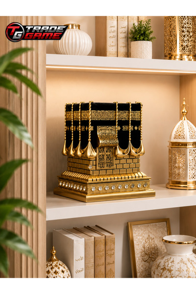 Generic Brand نموذج الكعبة ثلاثي الأبعاد للزينة، تحفة ديكور إسلامية للمنزل، ن...