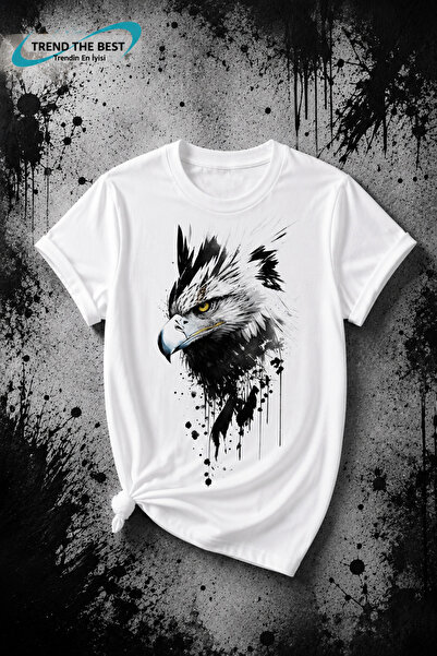 TREND THE BEST Trendin En İyisi Summer Eagle Printed T-Shirt for Girls, Boys,...