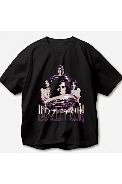 SVART WEAR Led Zeppelin majica sa printom, vintage Y2k retro unisex, prevelik...