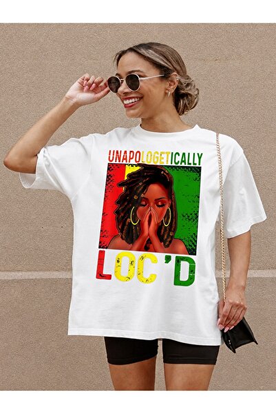 Generic Brand Unapologetically Loc'd African Woman,machine washable,100% cott...
