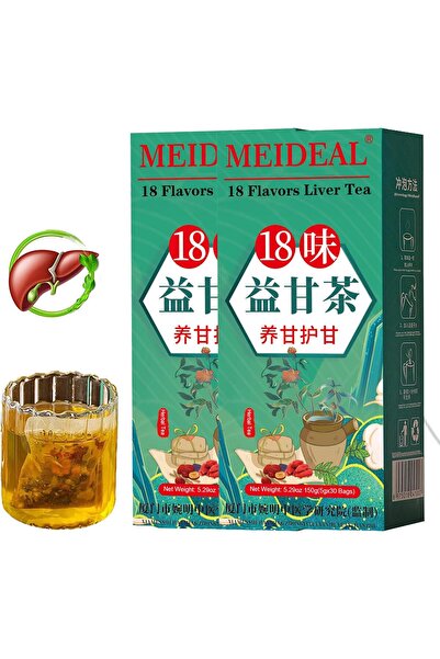 Meideal Daily Liver Tea, 18 Flavors Liver Tea with 18 Different Herbs for Bet...