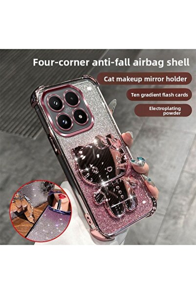 Choice1 Pink MOTO Edge70 Glitter Mirror Hello Kitty Stand Case for MOTO Edge ...
