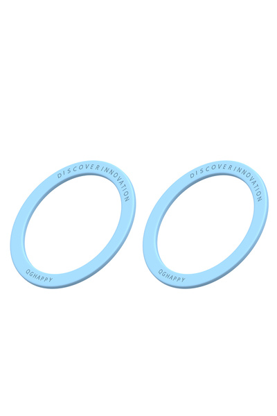 Choice12 2pcs Blue Magnetic Plate Ring For Magsafe Wireless Charger Iron Shee...