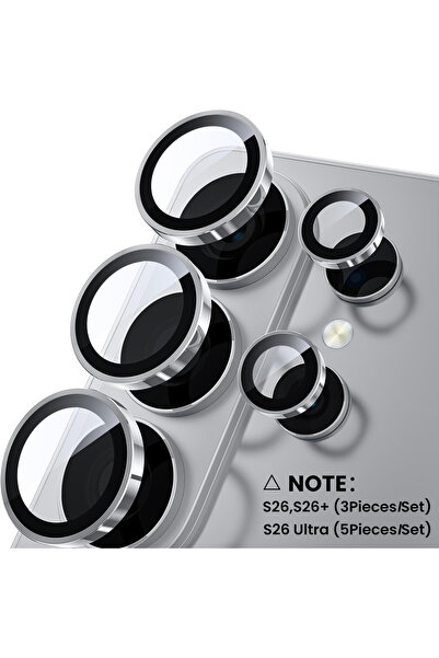 Choice5 for Galaxy S26 Ultra Silver-02 Metal Ring Camera Glass For S26 Ultra ...
