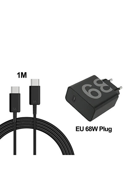 Choice1 EU Plug 1M Cable Original PD 68W Fast Charger For Google Moto USB C P...