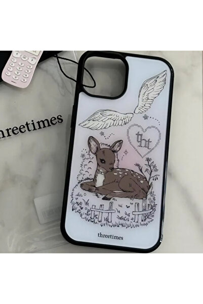 Choice7 iPhone 15 A Lovely Angel Wing Cute Elk Kawaii Cartoon Phone Case for ...