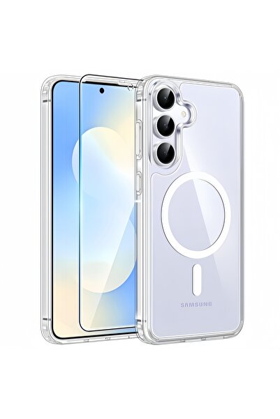 Choice Galaxy S25 FE Case & Screen Protector Transparent With Magnetic for S2...