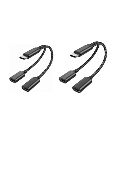 Choice1 Other black 2pcs Multi-function Adapter 2 in 1 Type C HiFi Audio and ...