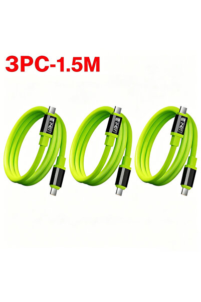 Choice1 3PCS-1.5M 240W USB Type C Cable PD Fast Charging Phone Charger Data C...