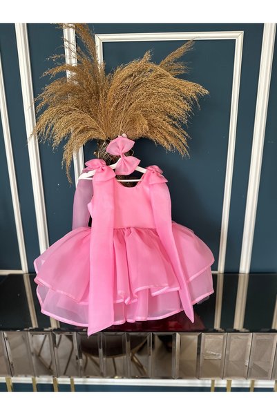 Dizaynbyasena Special Occasion Dress Dark Pink Girl's Dress