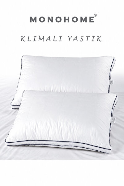 MonoHome 2 Pillows with Air-Conditioned Air Channels 50X70 – 100% Cotton Quil...