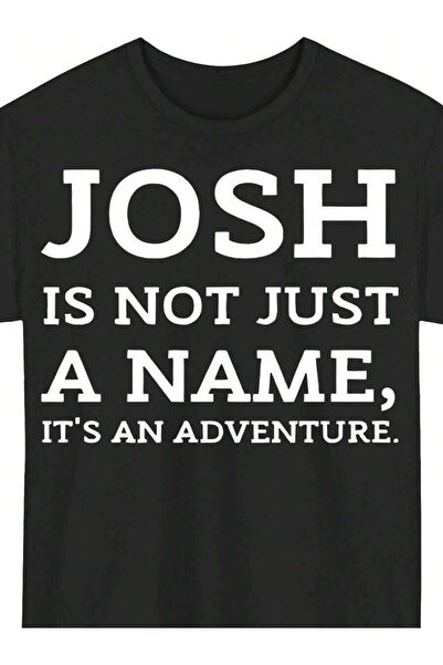 NOURAM تي شيرت رجالي بطباعة "Is Not Just A Name Adventure" - خفيف الوزن برقبة...