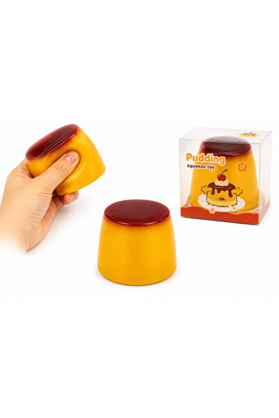 SHOP LIKE A PRO Budincă Squishy Crunchy, 5 cm, Jucărie Antistres Moale și Fle...