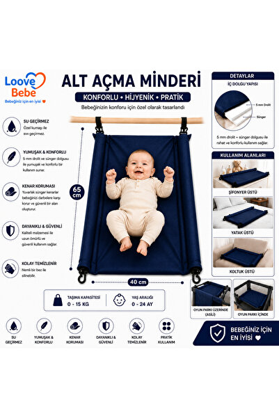 LOOVE BEBE Baby Changing Mat Baby Care Cover Stain Resistant Wipeable Fabric ...