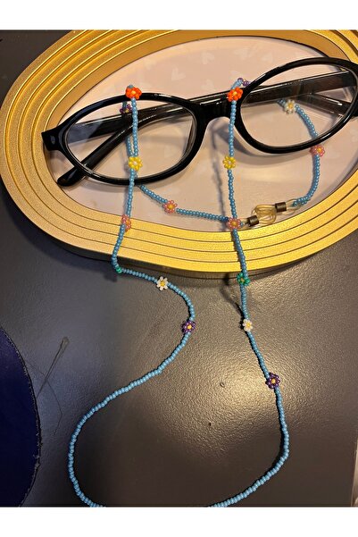 gozdeasutayaccessory Floral Beaded Glasses Chain