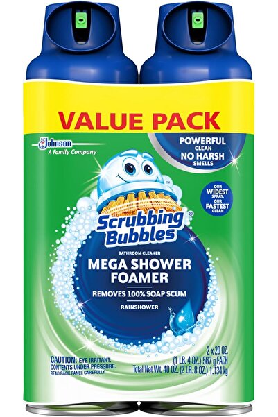 Scrubbing Bubbles رذاذ رغوي ميجا شاور فومر 20 أونصة (عبوة من قطعتين)