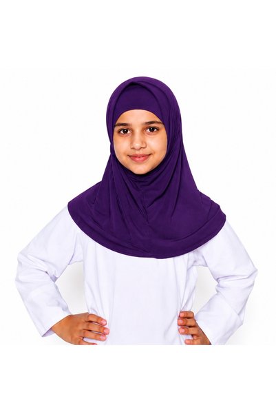 Linda Hijab Linda Premium Rayon Hijab for Kids– Two-Piece Modest Islamic Head...