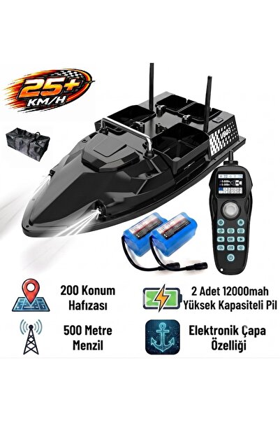 HobbyRcModels SAZAN YEMLEME BOTU Flytec V803 Pro 500M Menzilli, GPS'li, 200 K...