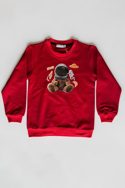 Minik Motion Set of 3 Children's Printed 2-Thread Combed Cotton Sweatshirts