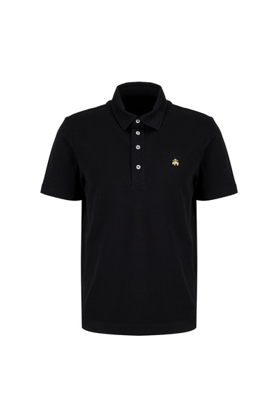 BROOKS BROTHERS Siyah Erkek Logo Baskılı Polo T-Shirt BBSS26MTS024