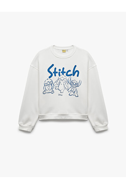 Koton Stitch Licensed Printed Comfortable Fit Raised Crew Neck Long Sleeve Sw...